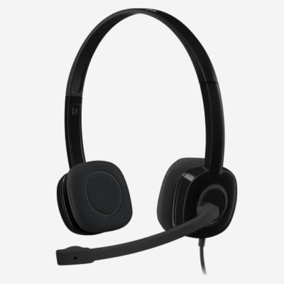 LOGITECH H151  - NA   Corded Stereo Headset - BLACK -  3.5 MM
