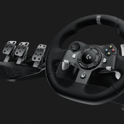 Logitech G920 Driving Force Racing Wheel – PC/Xbox – Black – USB